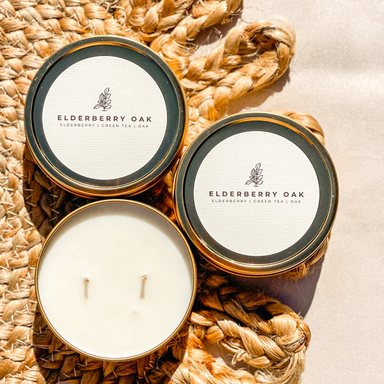 Elderberry Oak 3.5oz Candle