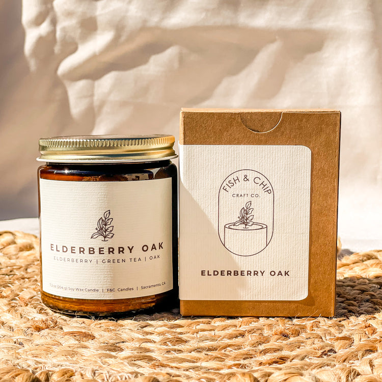 Elderberry Oak 7.2oz Candle