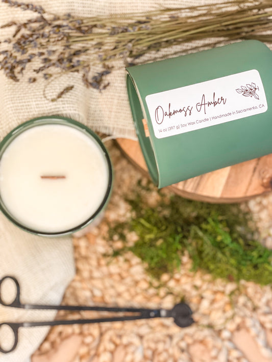 Oakmoss Amber Luxe Line Candle